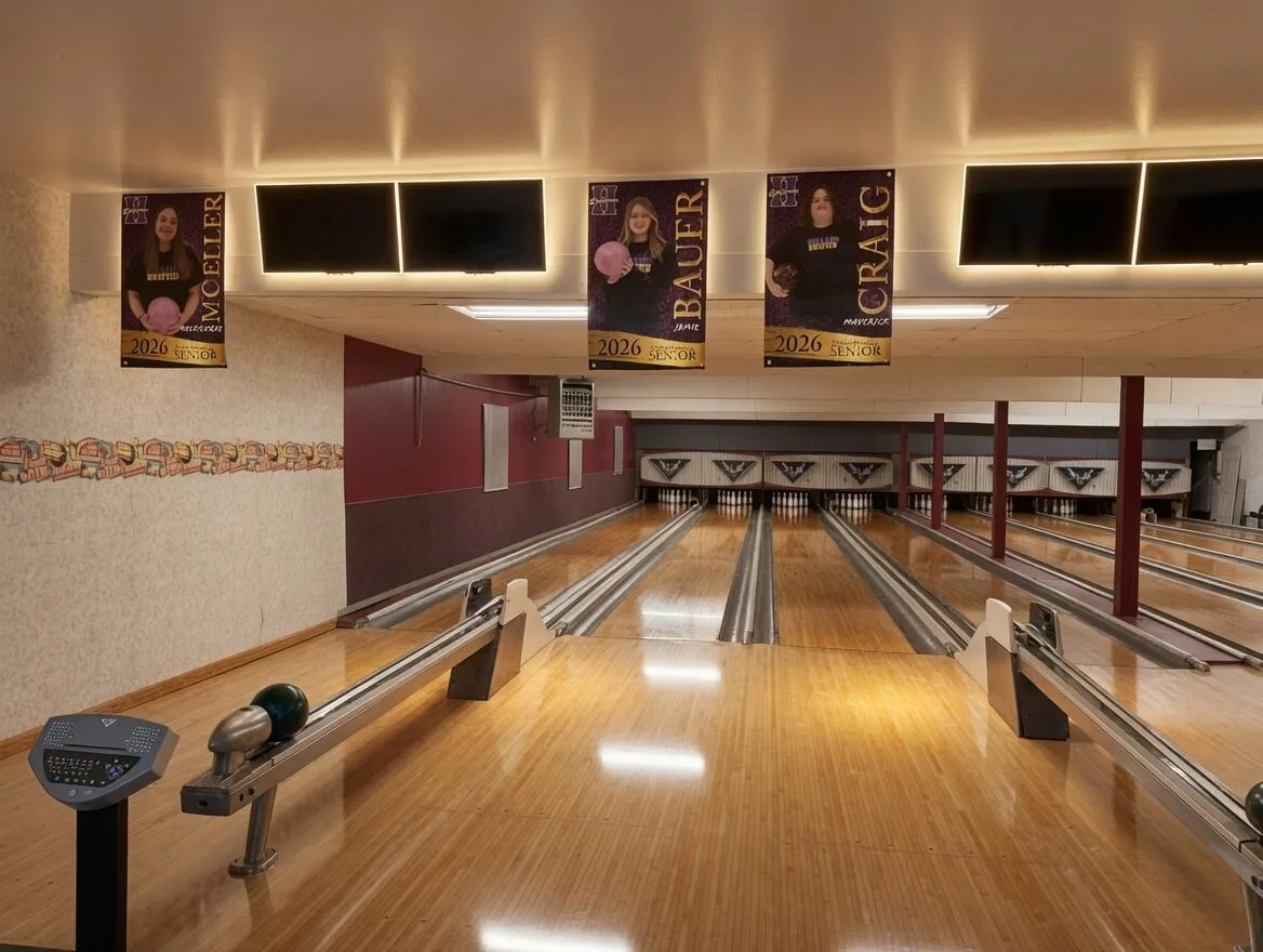 8-lane candlepin bowling alley at The Holland Willows